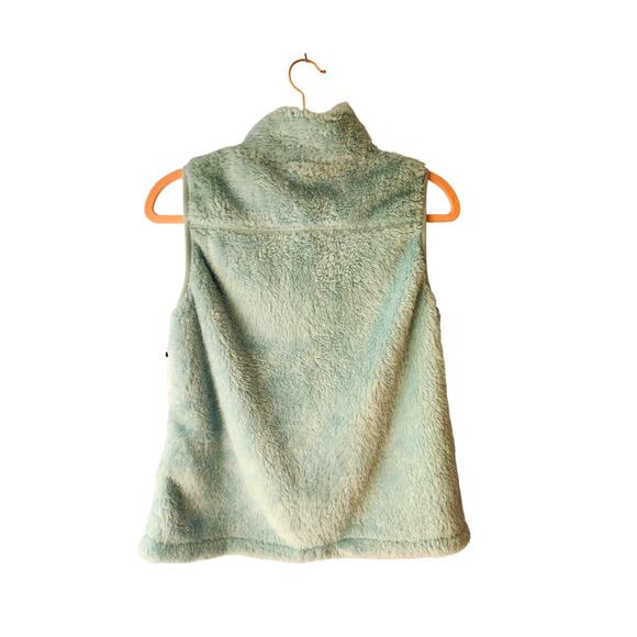 NWT Calvin Klein Performance Women's Fuzzy Sherpa Vest Jacket Green S - Picture 4 of 8